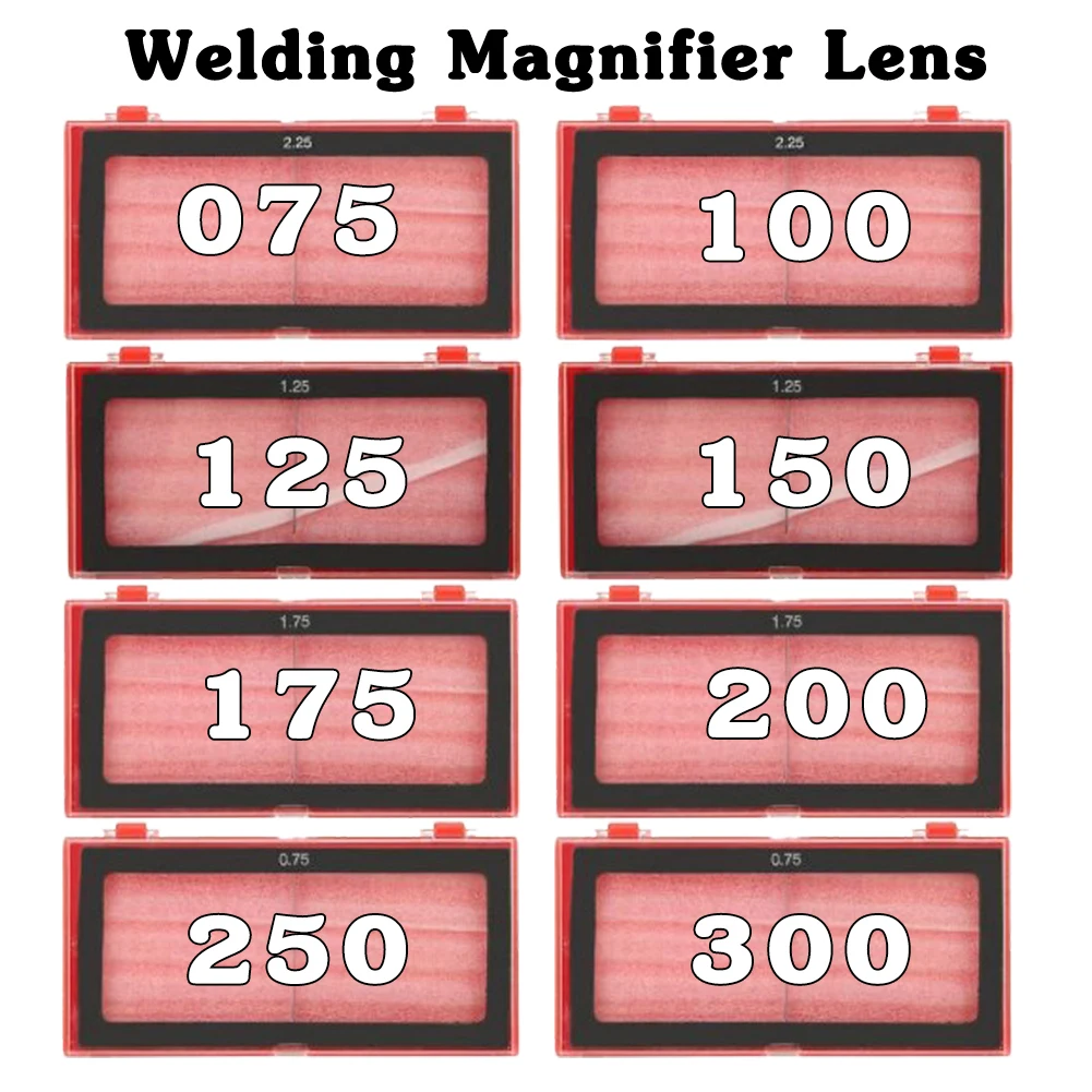 Welding Helmet 0.75-3.0 Diopter Magnifier Lens Glasses Eye-Protecting Goggles Transparent PC Material Tools