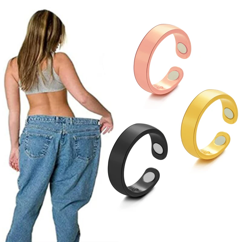 Magnetic Therapy Slimming Ring - Stylish Health & Wellness Jewelry