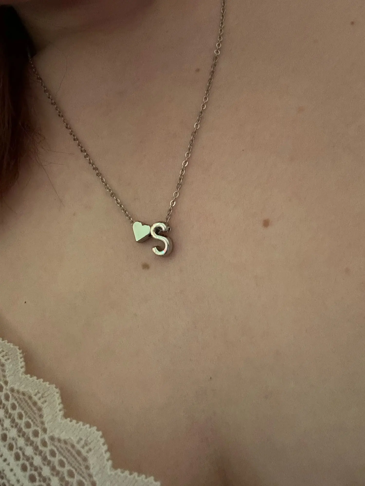 Collier Ella - Initiale Cœur