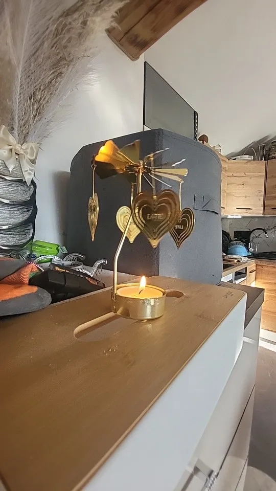 Metal Hot Rotating Candle Holder photo review