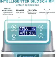 Machine à glaçons en acier inoxydable, 24 dés en 13 min, 24kg/24H, 3,2L autonettoyante avec pelle et panier pour cuisine/Bar/bureau 3