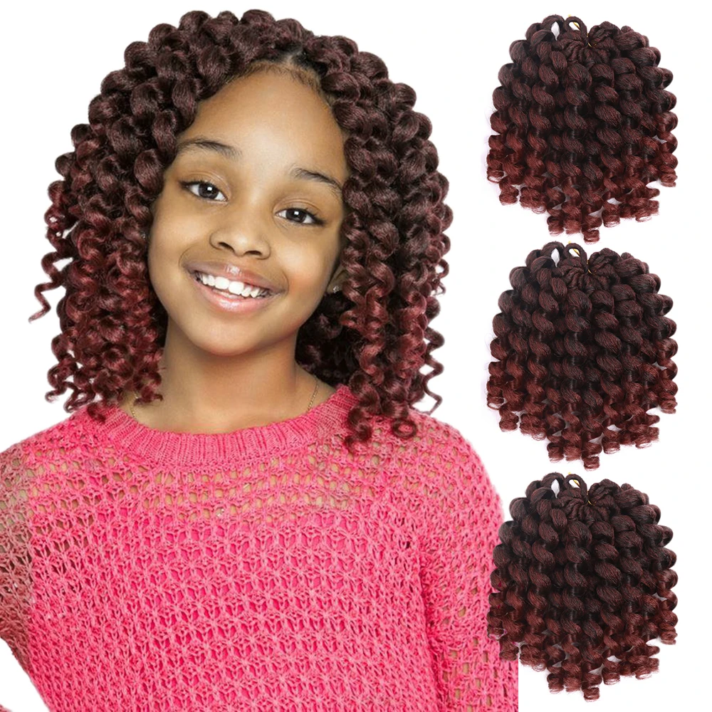

Amir 20Strands Passion Twist Braids Hair Jamaican Bounce Synthetic Crochet Hair For Children Hair Extensions for Women Soft Locs