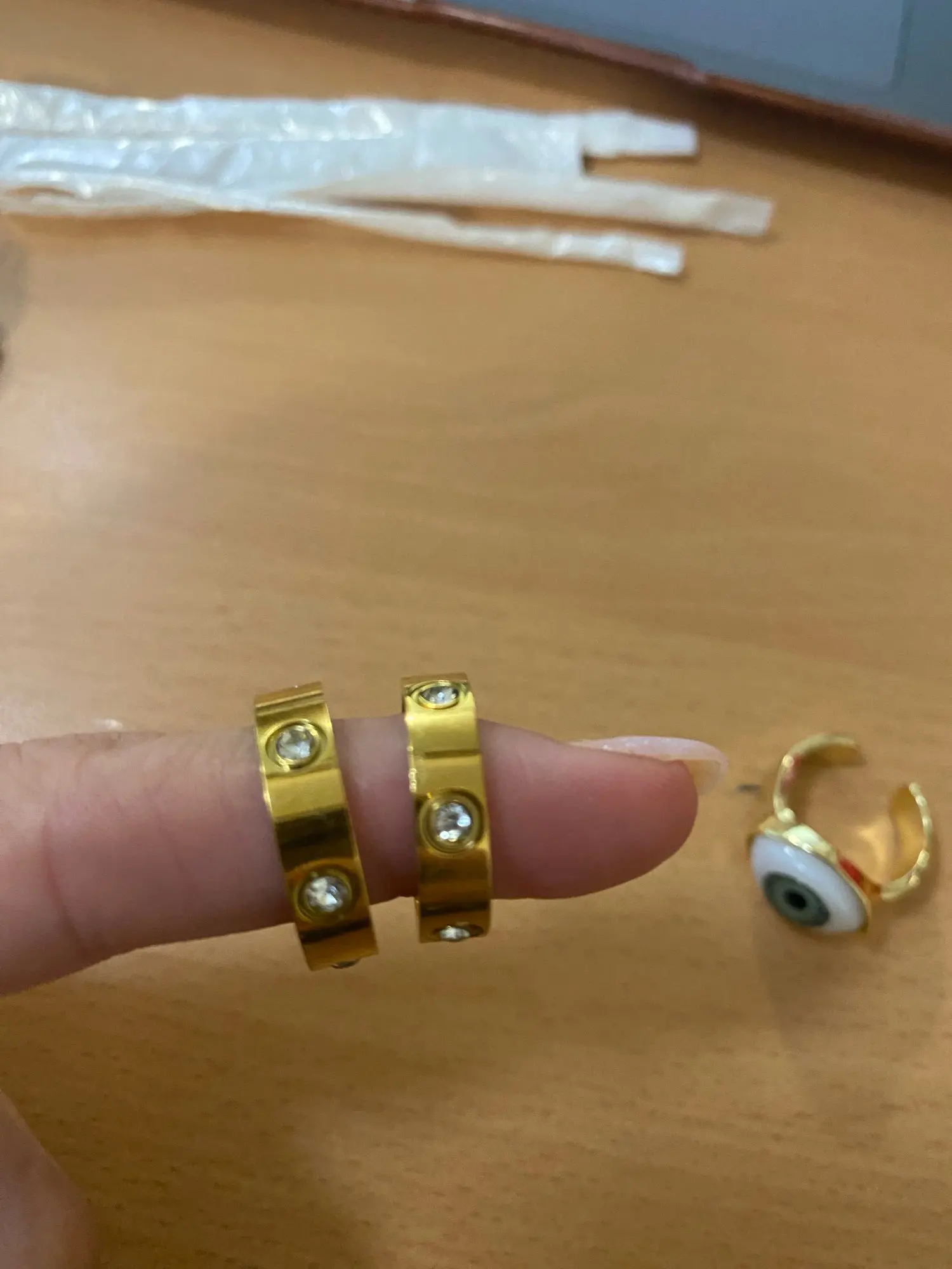 Stainless Steel Rose Gold Color Ring for Women photo review