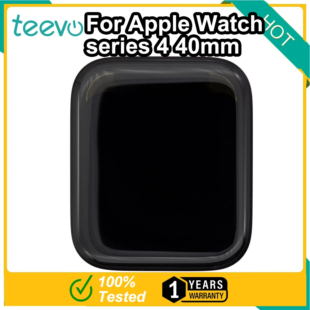 Teevo Per Apple Watch Series 4 40Mm/44Mm Lcd Touch Screen Display Digitizer Assembly Nero