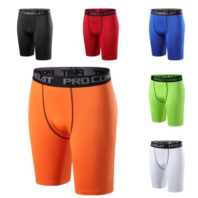 Men Leggings Base Layer Skinny Compression Sports Shorts Gym