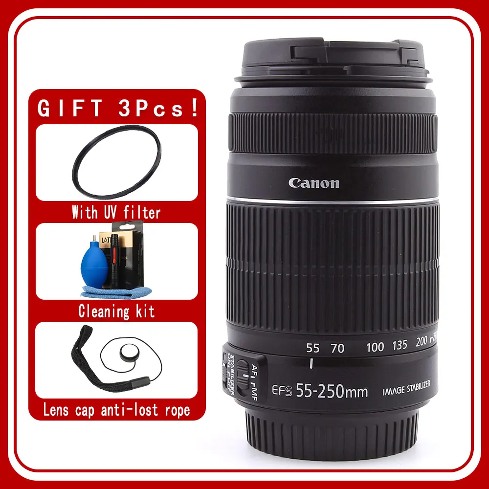 ⭐️外観美品⭐️ Canon EF-S 55-250mm IS II 訳あり 訳あり】Canon EF-S 55-250mm IS Ⅱ