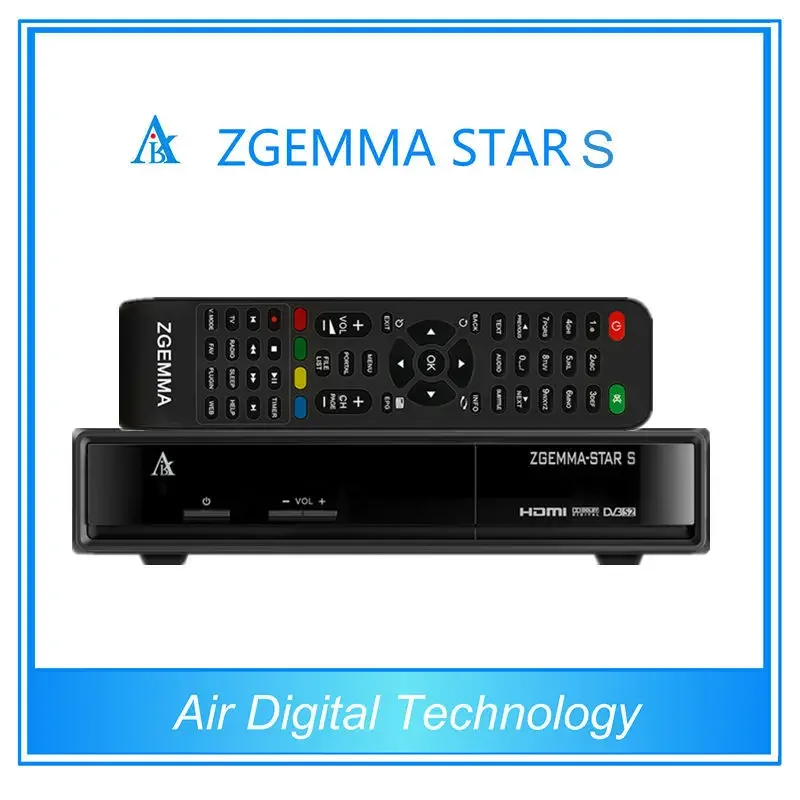 

ZGEMMA STAR S 1080p Linux OS tv decoder DVB-S2+T2 tuner samsung 109a tuner with CA HDMI+AV connection