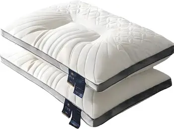 Adult Comfort Pillow Core Helps Sleep High Elasticity Pillow Breathable Fluffy Soft Safe Latex Pillow Rectangular Pillow 1