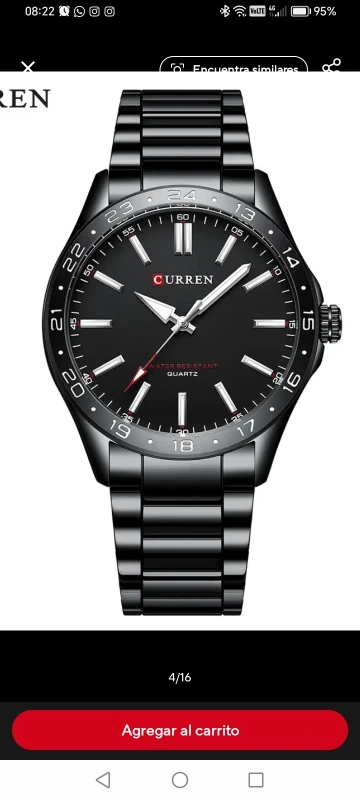 Curren 8452 relógio de quartzo masculino simples moda lazer relógio de negócios preto prateado pulseira de aço inoxidável relógio de pulso para masculino photo review