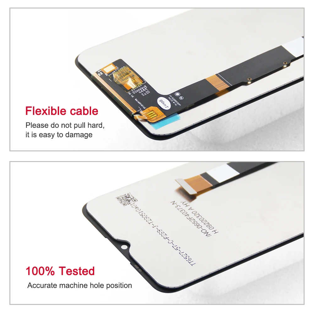 TCL 30SE 6165H, 6156H1 디스플레이 용 프레임 어셈블리 교체가있는 TCL 30 SE LCD 터치 디스플레이 스크린 디지타이저에 대한 100% 테스트