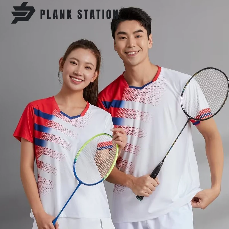 

Tennis T-Shirt Badminton Pingpong Table Tennis Outfits For Men Women Unisex Shirt Breathable Customize Logo Team Name