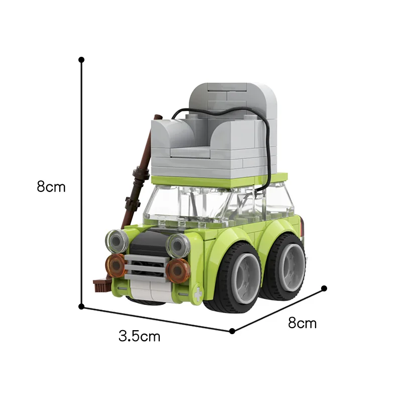Bricklink Speed Champion MOC Technical Car Mr Bean's Mini Sports