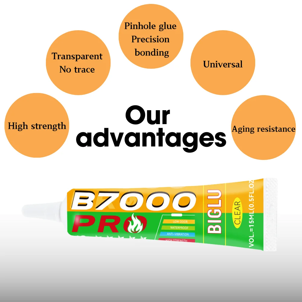 BIGLU B7000 PRO Glue Clear Contact Universal Glass Plastic DIY Phone Repair Adhesive B-7000 With Precision Applicator 13 Ad550c8fc783b47f2afd0c7278a8b72f7D BIGLU B7000 PRO Glue Clear Contact Universal Glass Plastic DIY Phone Repair Adhesive B-7000 With Precision Applicator