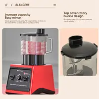 9500 Вт, коммерческий блендер, соковыжималка, машина для приготовления смузи, 3 контейнера, кухонный комбайн, блендер для ледяных орехов, фруктов — изображение 4