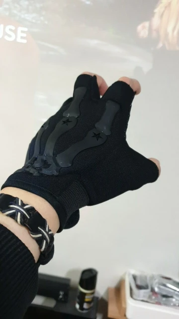 Riding Fingerless Gloves Non-slip Half Finger Gloves for Motorcycle Cycling photo review