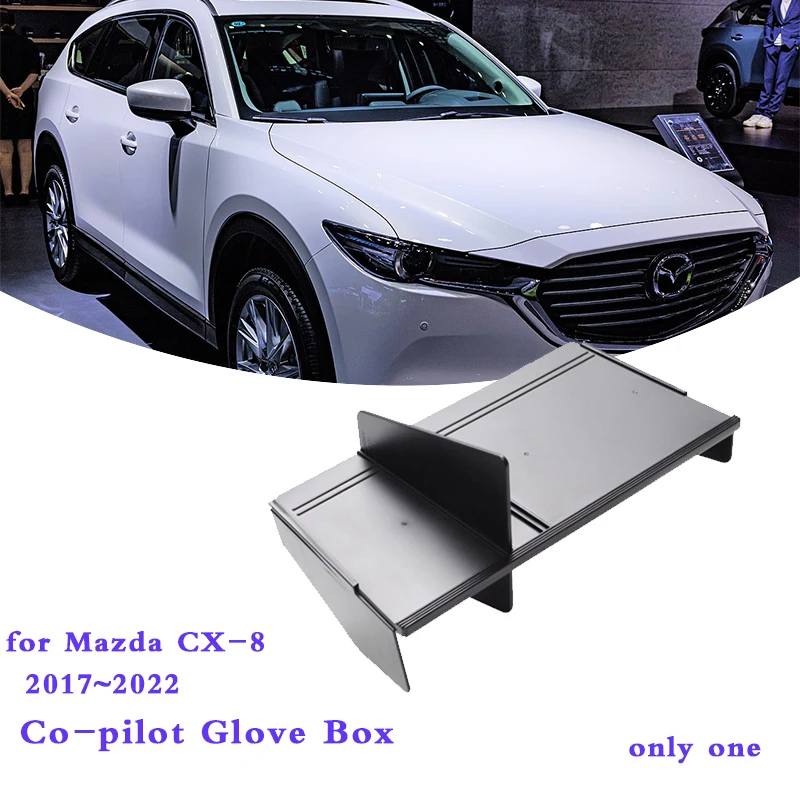 

Для Mazda CX8 CX-8 2018 2019 2017 ~ 2022 автомобильный Co-пилотная перчатка Box Аксессуары для хранения внутренняя Сортировка перегородка автомобильный подлокотник Стайлинг
