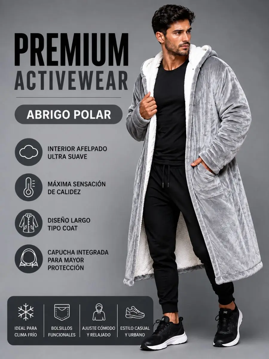 Abrigo Cobija Sudadera Con Capucha Y Interior De Borrega Ultra Suave Premium