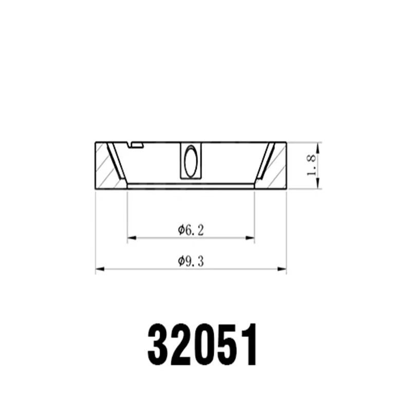연료 인젝터 키트 크기: 9.3x6.2x1.8 플라스틱 내부 콘 와셔 32051, 100 개