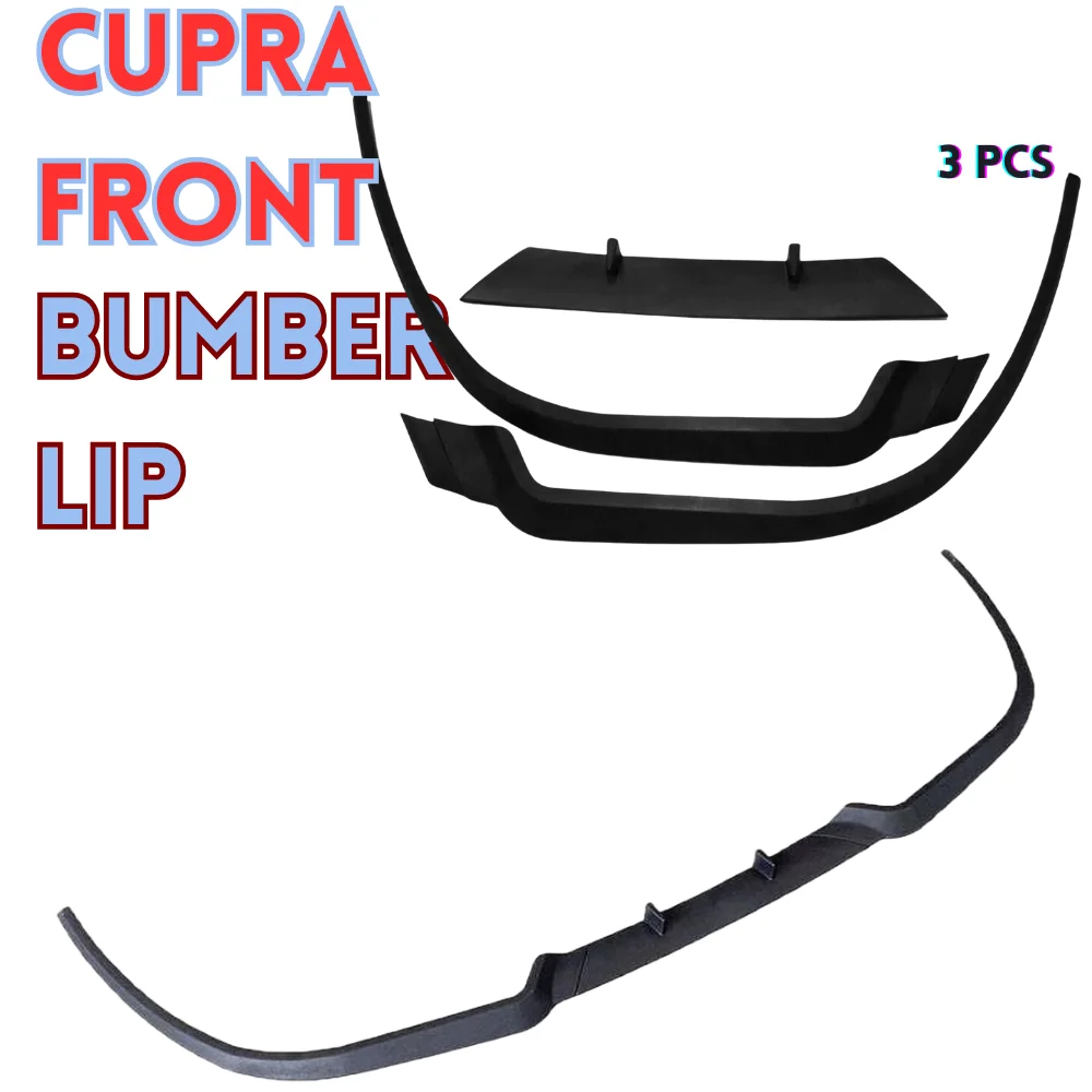 For MG TF CUPRA R FRONT SPOILER FRONT BUMPER LIP Spoiler lip universal 3pcs body kit Sport tuning Protector Quality