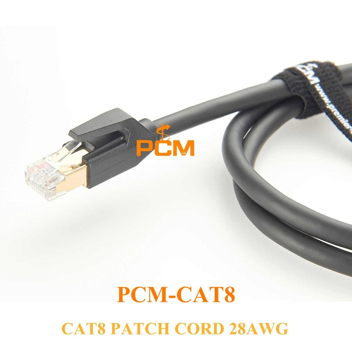 RJ45 CAT8 EtherCon Cable, 8P8C male to male cable with 2000MHz 40G High Speed for Router Modem PC and Gaming