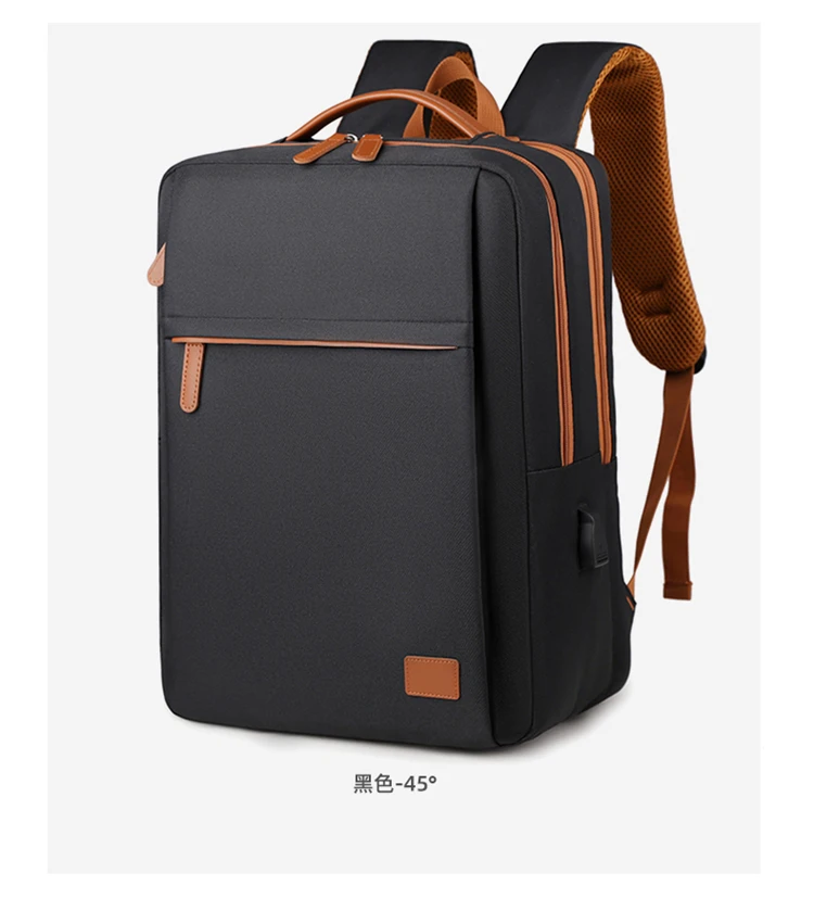 Large Capacity USB Charging Waterproof Backpack Unisex Business Laptop Backpack Stylish Lightweight Travel Bag Trolley Sleeve Sc