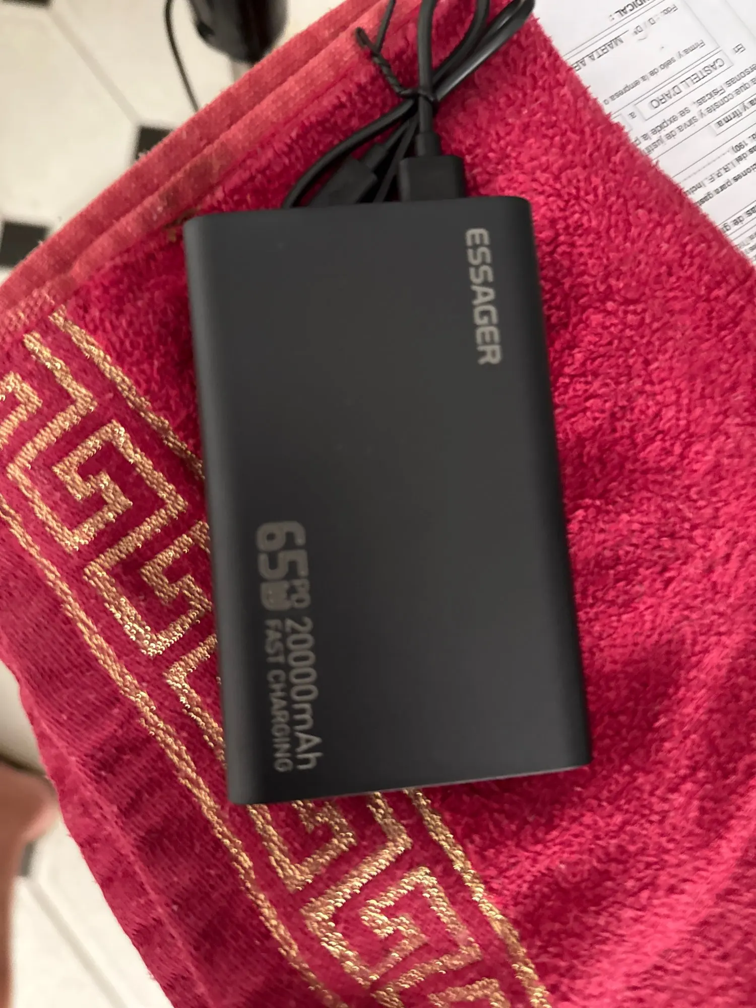 Essager Power Bank 20000mAh portátil PD 65W carga rápida teléfono móvil batería externa Powerbank para iPhone17 16 15 portátil Mac photo review