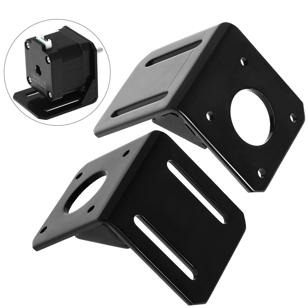 Motor Mounting Bracket Nema17 Nema23 Stepper Motor Mounting Base 17HS4401 Fixing Bracket Metal Support Connector for 42/57 Stepper Motor