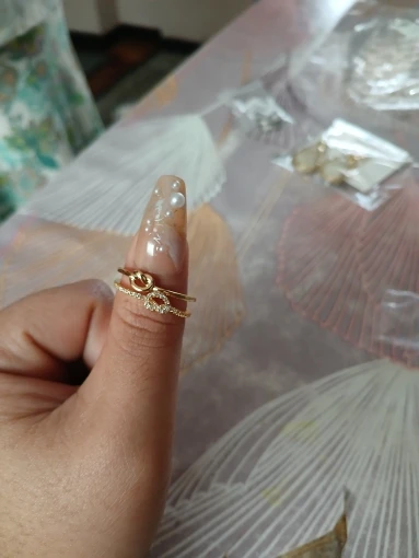 Fashion Gold Color Stainless Steel Rings photo review