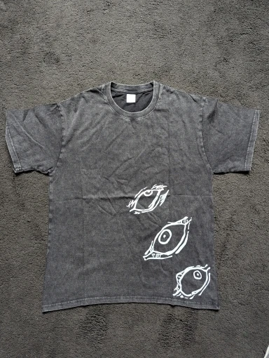 Jujutsu Kaisen T-Shirt – Satoru Gojo Pose Design | Cotton Oversized Anime Tee with Six Eyes Symbol