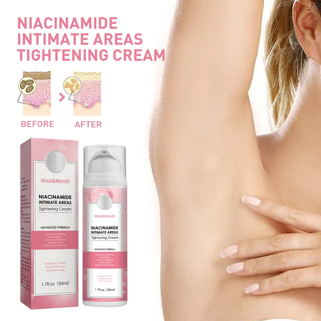 West&Month 50 ml Nicotinamid Whitening Body Cream Verblassen Mattheit Entfernen Pigment Achseln Knie Ellenbogen Aufhellen Hautpflege Creme