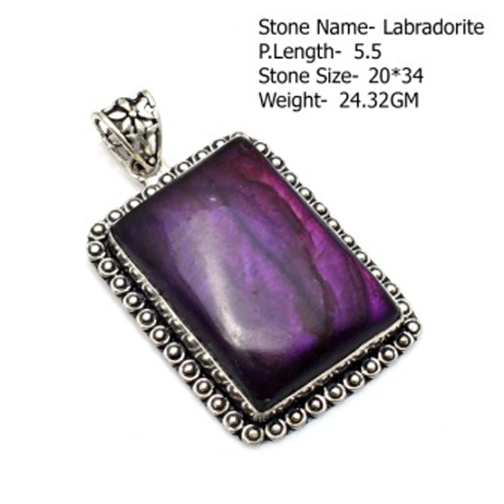 Genuine Lapis Lazuri Emerald Sodalite  Pendant 4