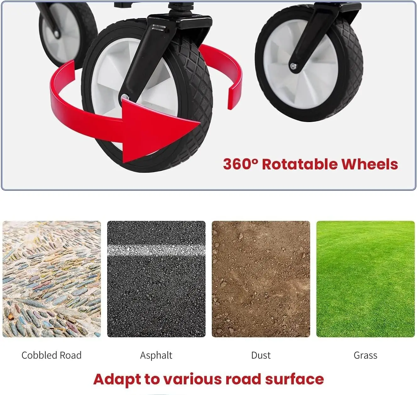 عربة خارجية بقماش قابل للإزالة ، عربة حديقة ، عربة...