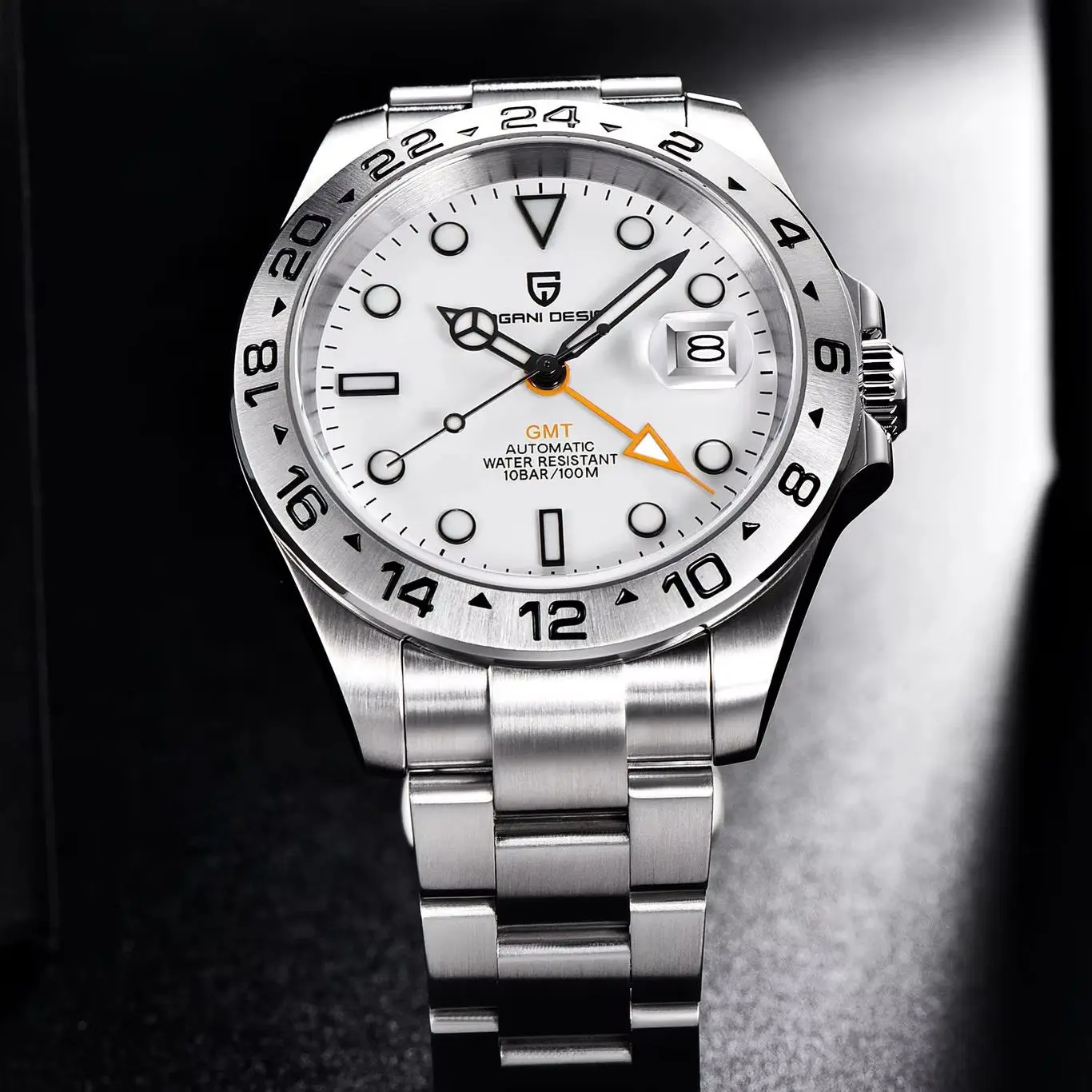 Mechanical Watch PAGANI DESIGN Automatic Machinery Men's Watch GMT PD1682 Stainless Steel sapphire crystal 10Bar Waterproof reloj hombre