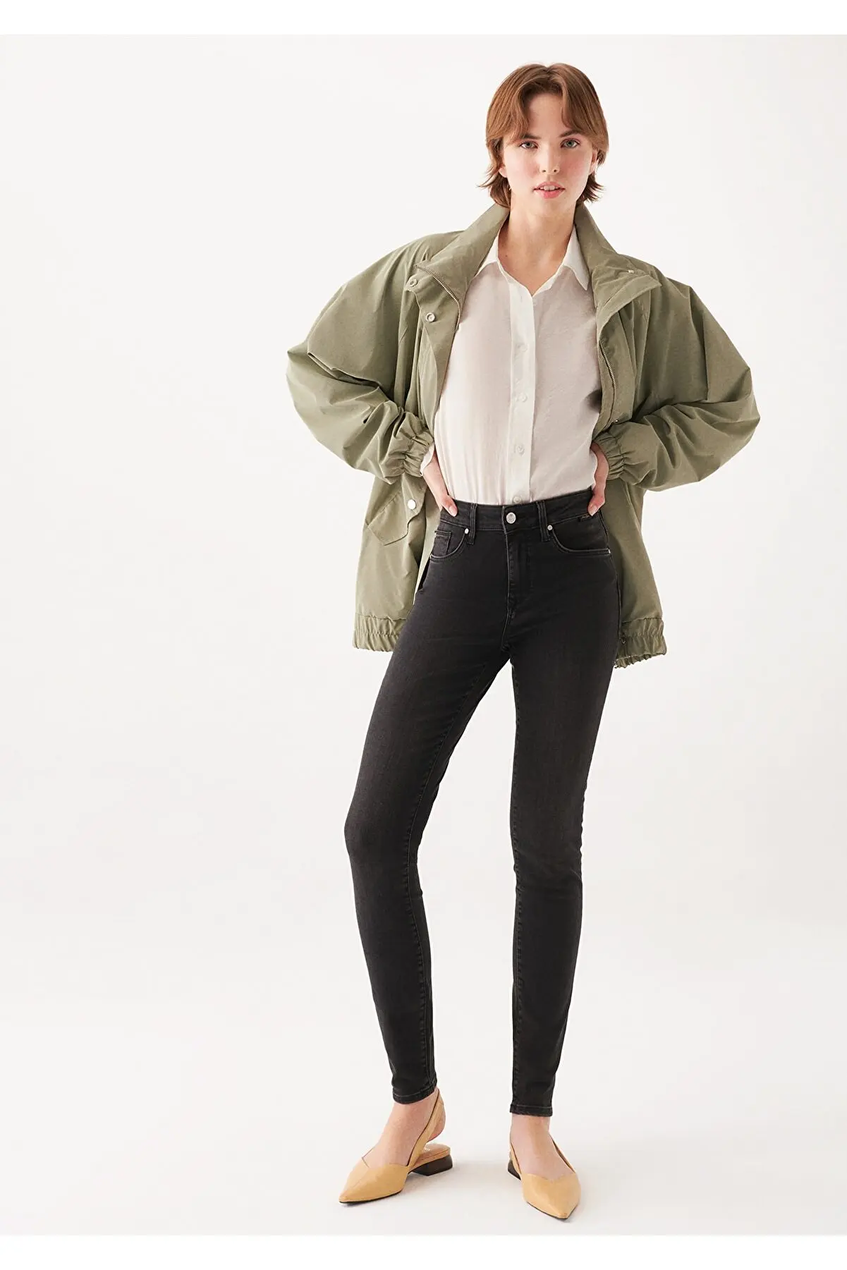 MAVI Tess Jeans, High Waist, Skinny, Short Leg, New Season Quality Denim Jeans Women Trousers, Casual Femme Jeans