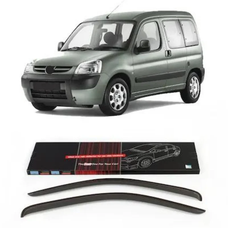 CarJoy Lot De 4 Déflecteurs D'air Déflecteurs D'air Déflecteurs De Pluie Pour Fenêtre Latérale Compatible Avec Peugeot 207 I 2009-2014 Hayon Fenêtre De Voiture Protection Contre La Pluie Déflecteurs