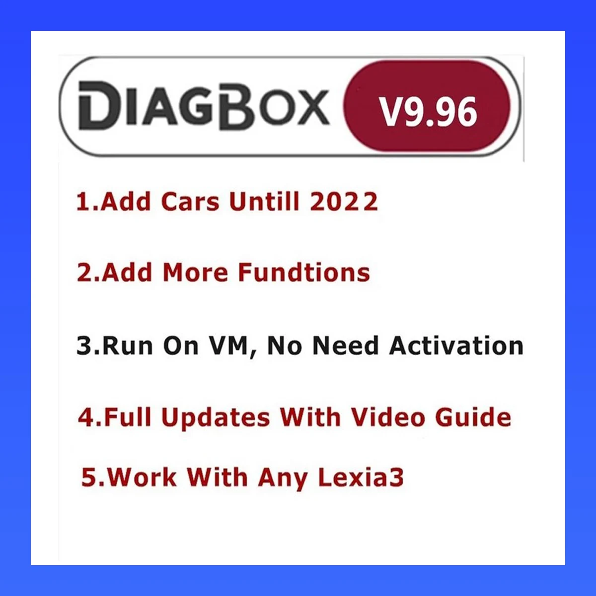 Diagnostic Diagbox V9.96 Tool Aggiornamento Completo Di Riparazione Auto Per Lexia3 91 Pp2000 Lexia-3 Diagbox Citroen Peugeot Fino Al 02/2022