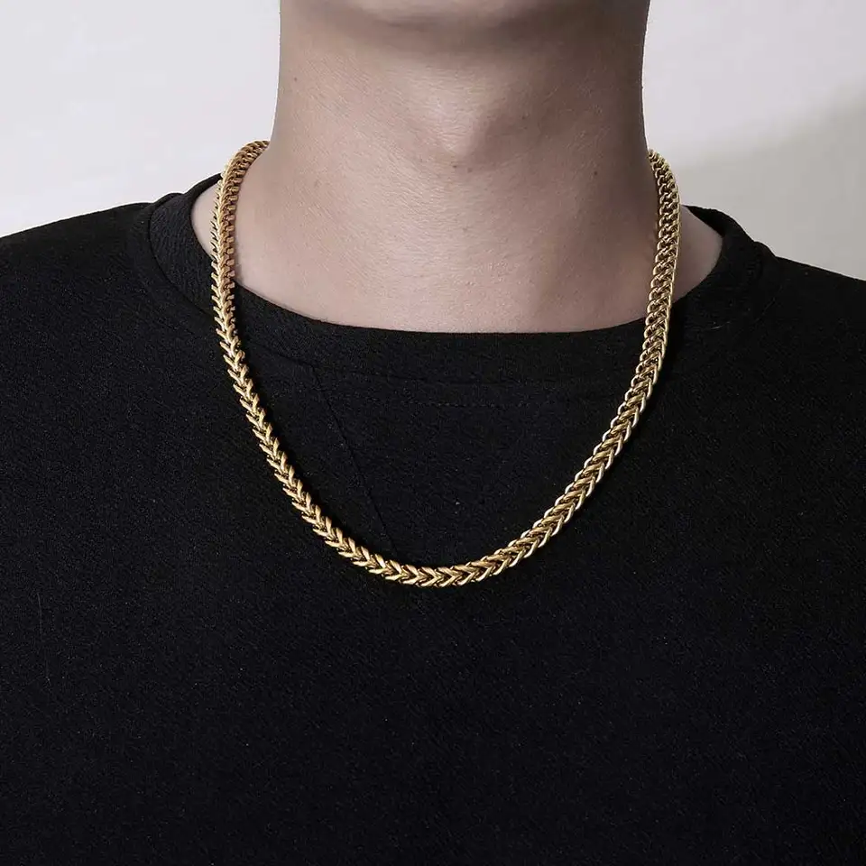 Acciaio Inox - Set Gioielli,Stainless Steel, Bella, Massive Catena Con - Foto 3