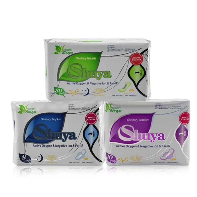 3 Pack Anion Sanitary Pads Menstrual Pad Feminine Hygiene Product Cotton Sanitary Napkin Health