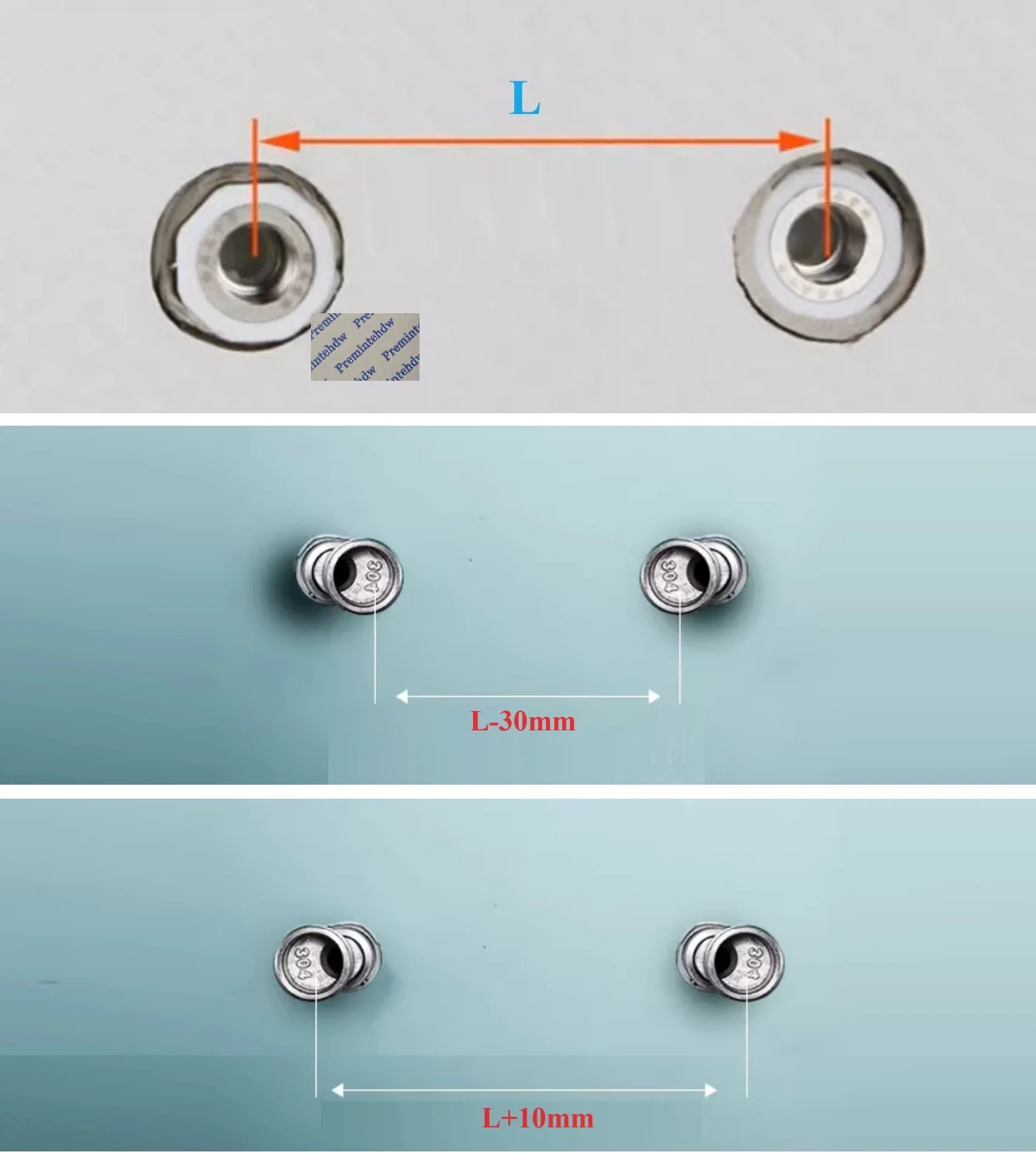 2Pcs 304 Stainless Steel Adjustable Longth Telescope S-union Connection for Bath Shower Wall Fixing