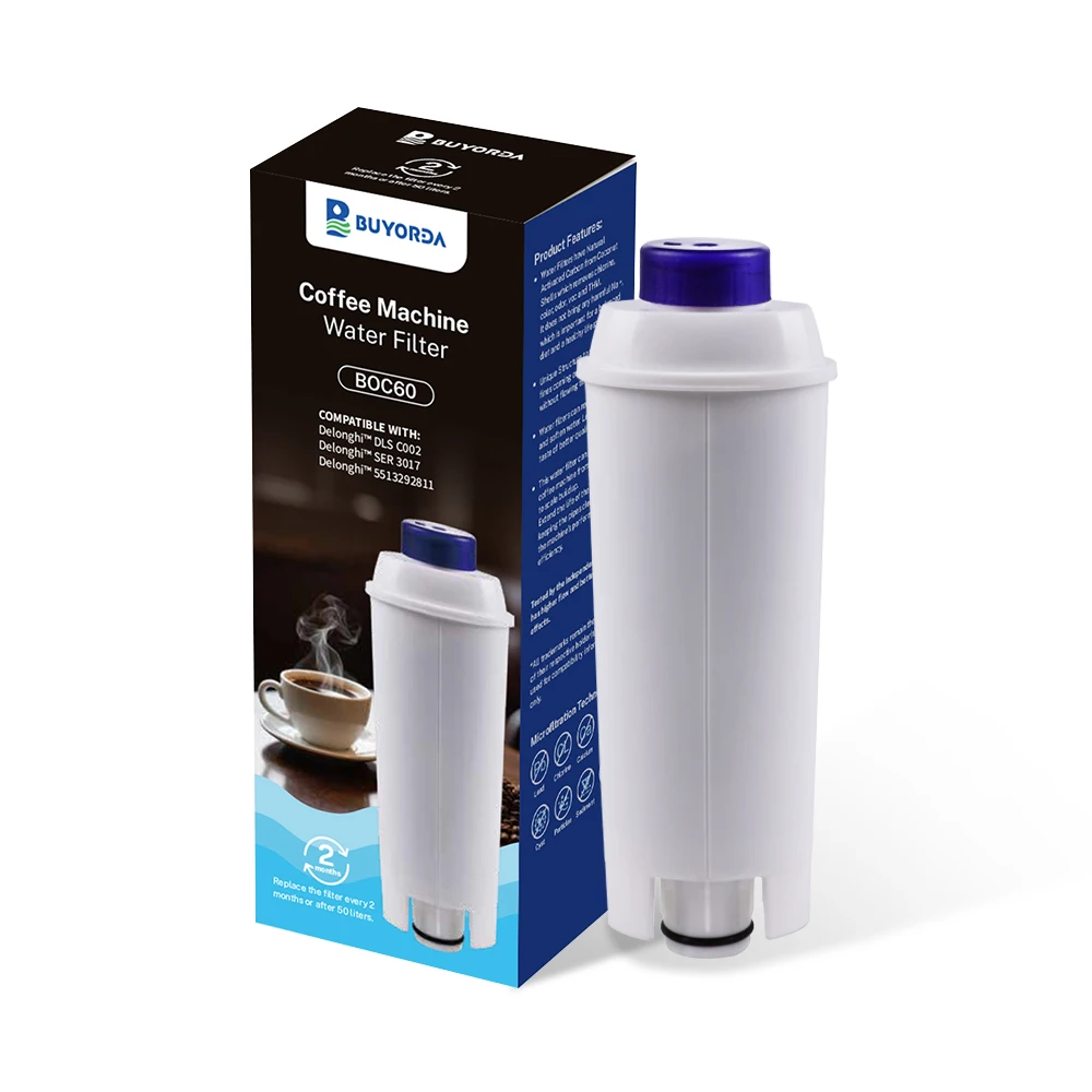 فلتر ماء فحم نشط لماكينة قهوة ديلونجي، يحسن مذاق ق...