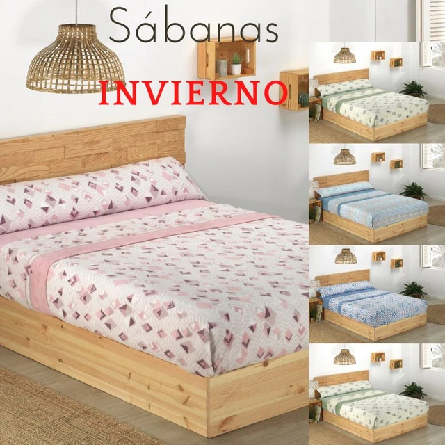 Juego de Sábanas Coralina Termica 3 Piezas para Cama de 135 - Sábanas para  Invierno Polar Cama Matrimonio