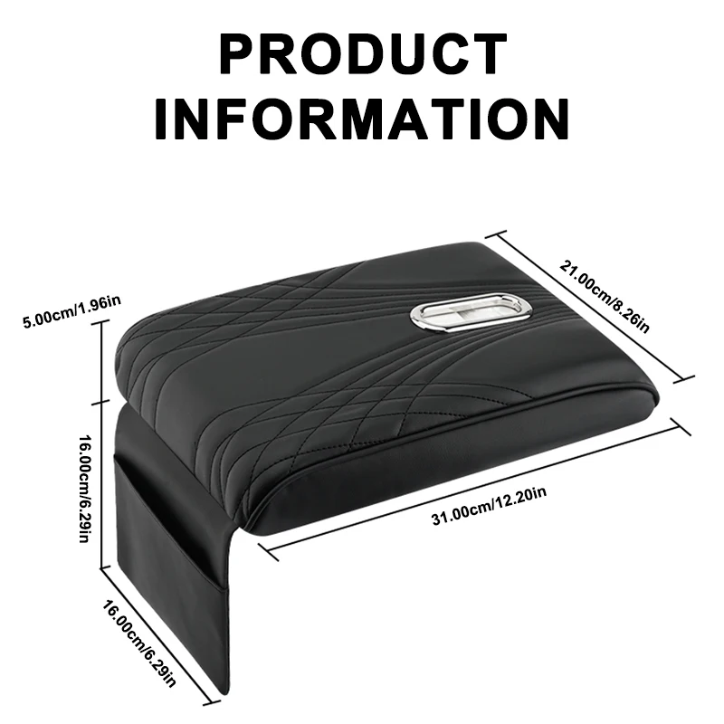 Car Armrest Extension Cushion Memory Foam Pad