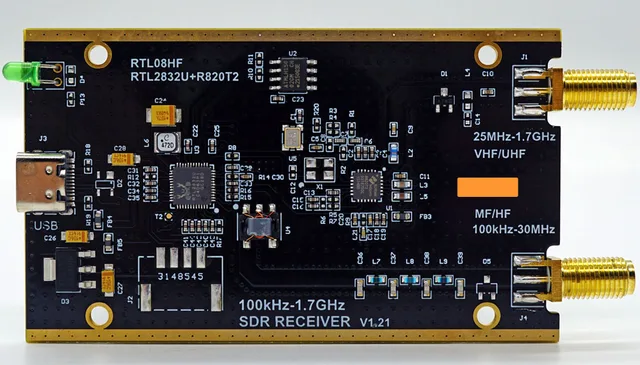 100KHz-1.7GHz Full Band HF RTL-SDR USB Tuner Receiver/ R820T+8232 Ham Radio  at Rs 7562.84/piece in Udupi