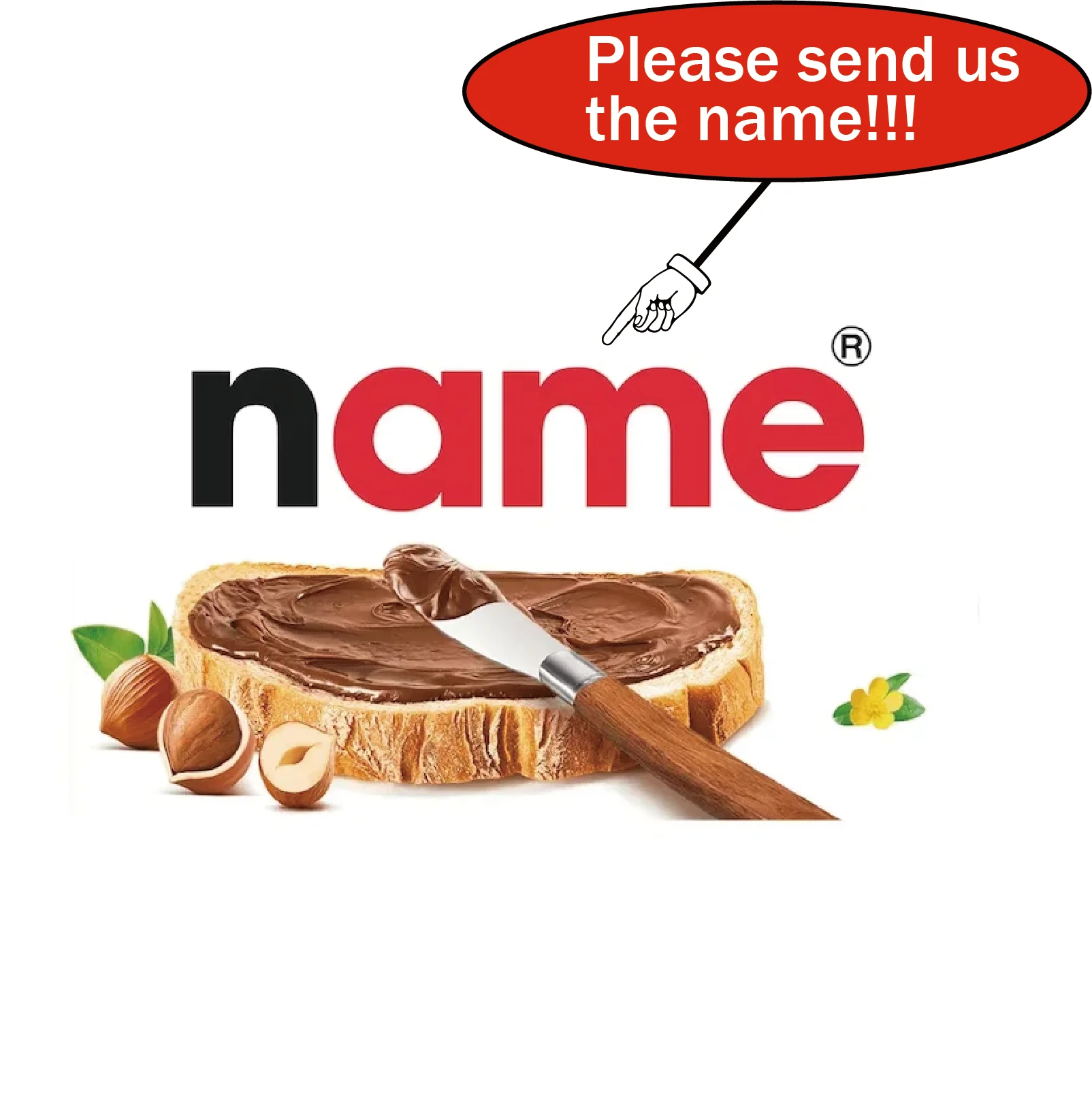 thumbnail image 1 of 1 etiqueta para tarro de Nutella, pegatina de vinilo personalizada para untar chocolate, regalo divertido y novedoso para cumpleaños, Navidad, boda, etiqueta con nombre, 1 of 5