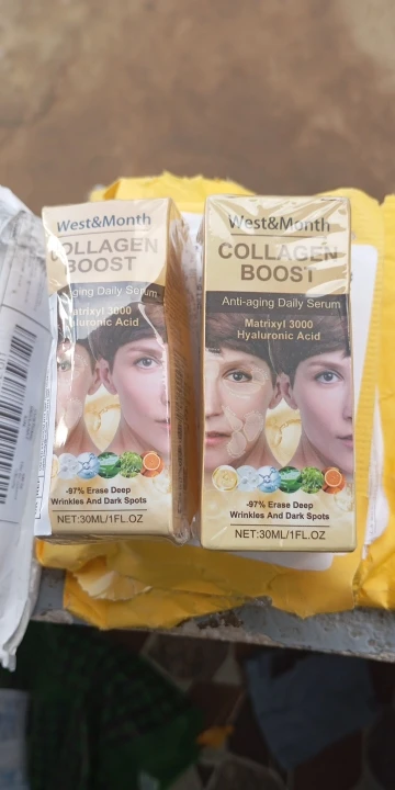 Collagen Face Serum Face Moisturizing Fade Fine Lines Brightening Facial Serum Lifting Neck Skin Care 30ml photo review