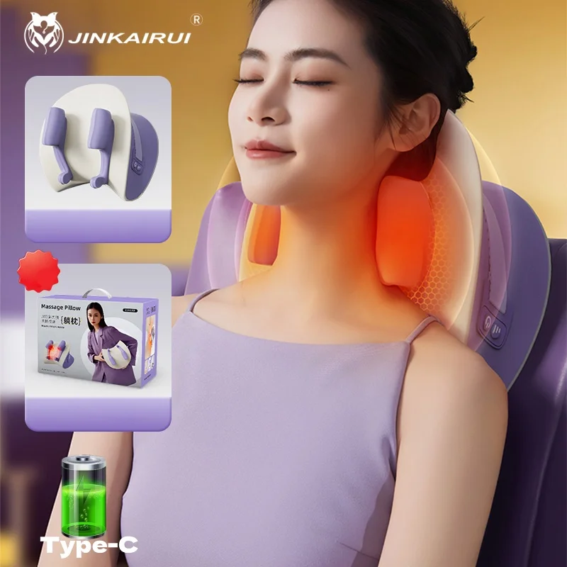 Neck and Shoulder Kneading Massage Pillow for Relaxation