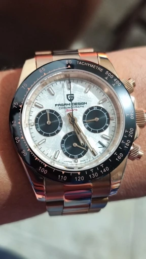 40mm New V2 PAGANI DESIGN Men's Quartz Watches Sapphire Retro Chronograph photo review