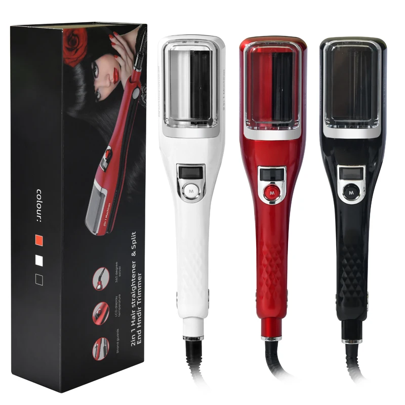 2 in 1 Straighten Hair and Trim Split Ends Automatic Hair Cutting Machine Remover Dry Damaged 6