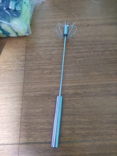 Stainless Steel Rotary Whisk Semi-Automatic Mixer Manual Whisk Household Cream Eggs Baking Gadgets photo review