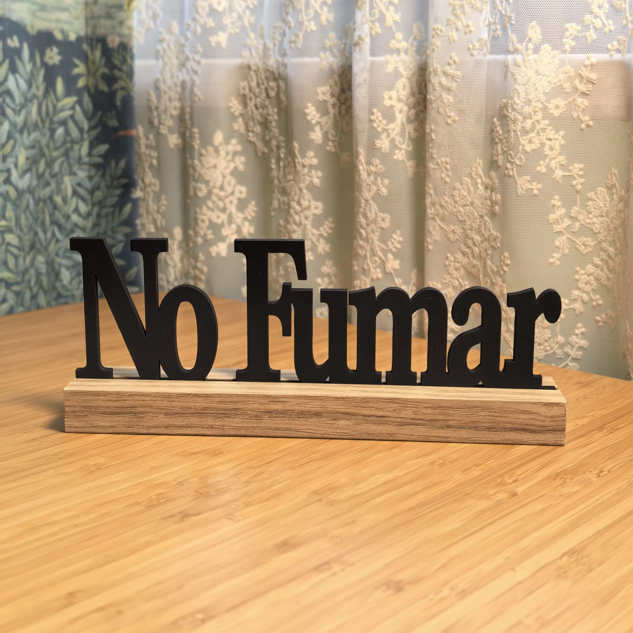 Inspirational Wooden Blessed Table Sign - Motivational Home Decor Centerpiece